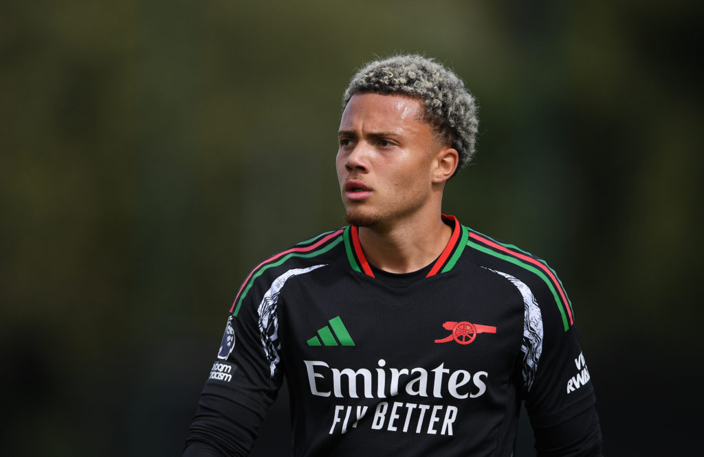 Seb Ferdinand of Arsenal looks on after the Premier League 2 match between Wolverhampton Wanderers U21 and Arsenal U21.