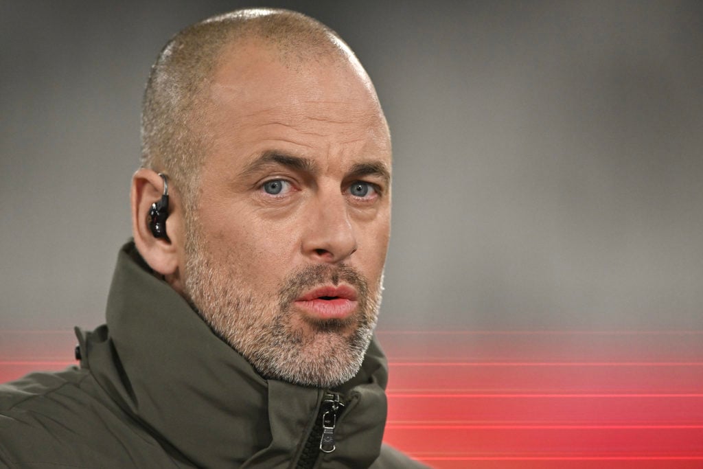 Joe Cole looks on before West Ham vs Leicester in the Premier League