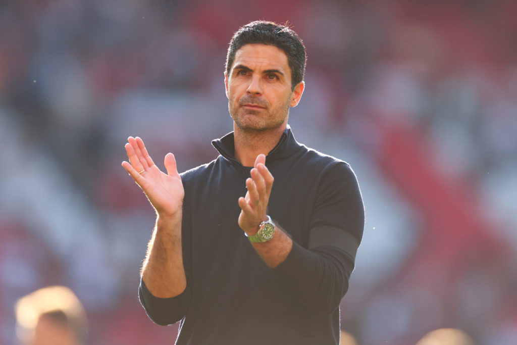 Mikel Arteta applauds Arsenal fans