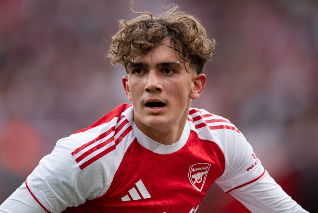 Max Dowman of Arsenal during the pre-season friendly match between Arsenal and Villarreal at Emirates Stadium on August 6, 2025
