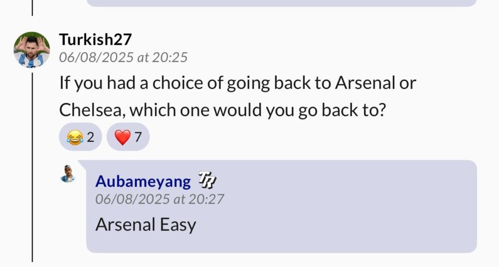 Pierre-Emerick Aubameyang chooses Arsenal over Chelsea.