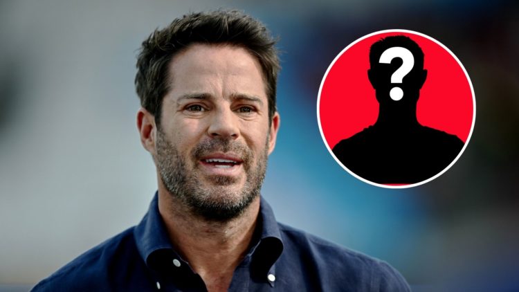 Image of Jamie Redknapp during the Premier League match between West Ham United FC and Aston Villa, inset of a mystery player