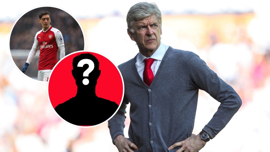 Image of Arsene Wenger head coach / manager of Arsenal during the Premier League match between Huddersfield Town and Arsenal, insets of Mesut Ozil ...