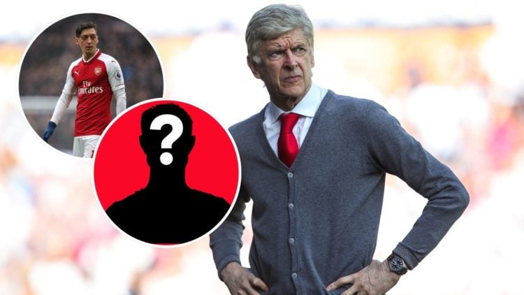 Image of Arsene Wenger head coach / manager of Arsenal during the Premier League match between Huddersfield Town and Arsenal, insets of Mesut Ozil ...
