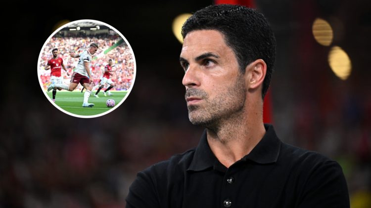Arsenal manager Mikel Arteta with inset of Viktor Gyokeres