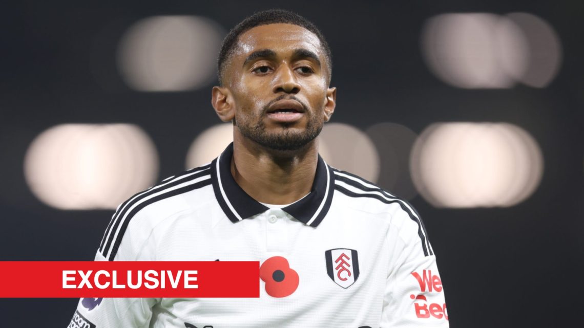 Fulham's Reiss Nelson during the Premier League match between Fulham FC and Brentford FC at Craven Cottage, with Arsenal Insider exclusive banner.