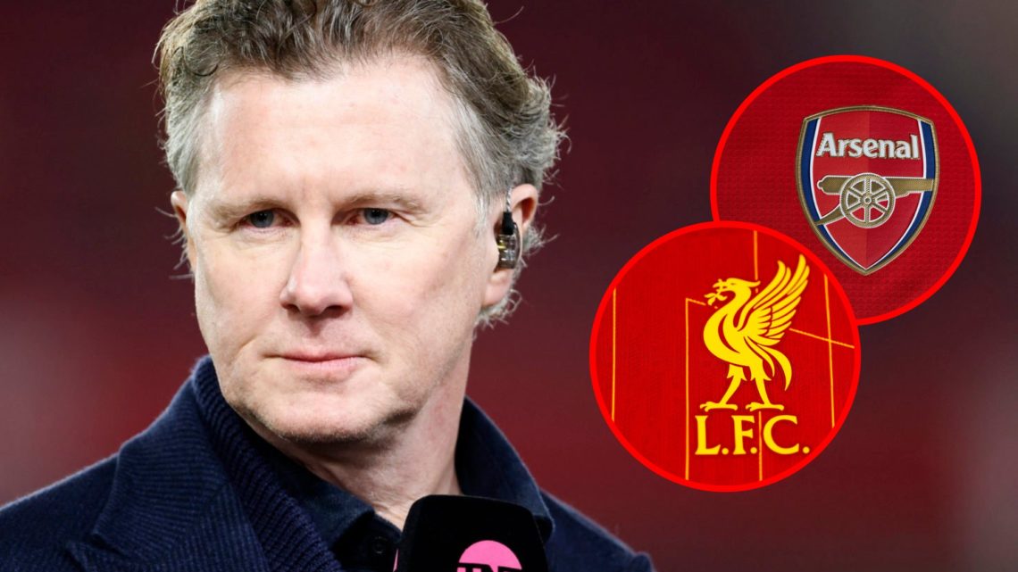 Steve McManaman before the Premier League match between Nottingham Forest and Liverpool, inset, A detailed view of the badge of Arsenal during the ...