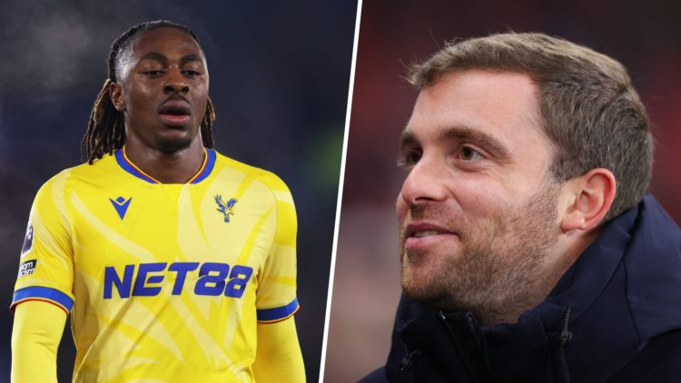 Eberechi Eze of Crystal Palace during the Premier League match between Leicester City FC and Crystal Palace FC at The King Power Stadium (L), Footb...
