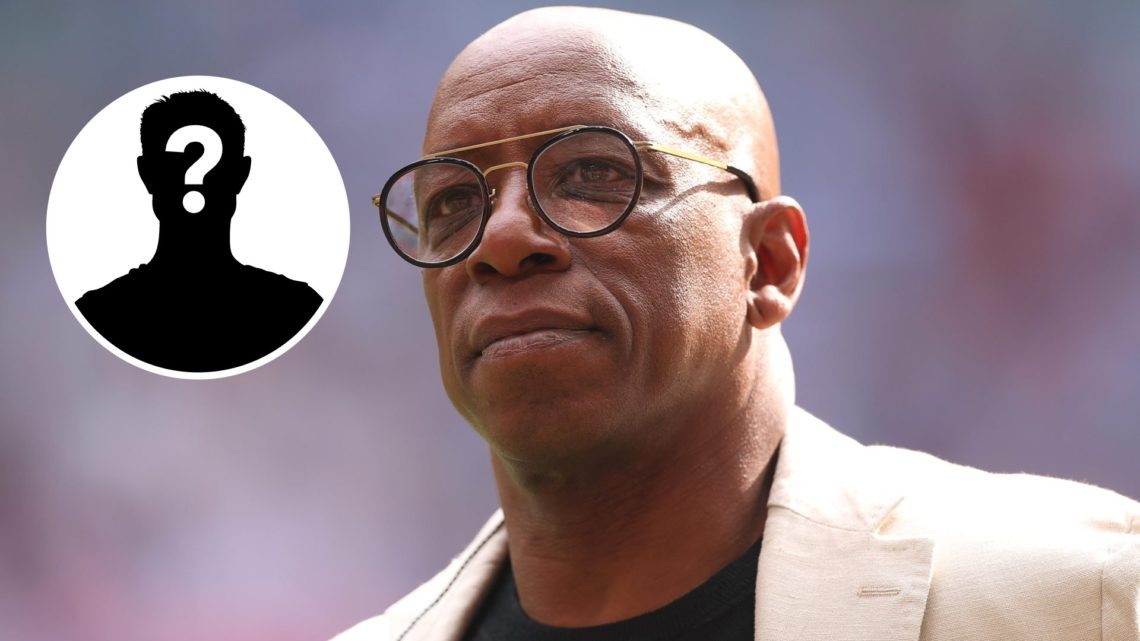 TV pundit, Ian Wright during the Emirates FA Cup Semi Final match between Nottingham Forest and Manchester City at Wembley Stadium, with mystery pl...