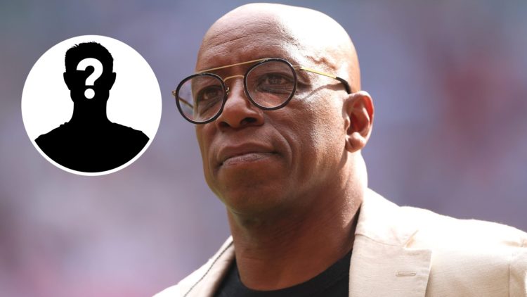 TV pundit, Ian Wright during the Emirates FA Cup Semi Final match between Nottingham Forest and Manchester City at Wembley Stadium, with mystery pl...
