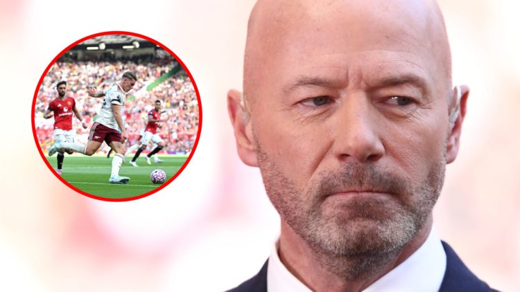 Alan Shearer during The FA Cup match between Manchester City and Liverpool, inset, Viktor Gyokeres during the Premier League match between Manchest...