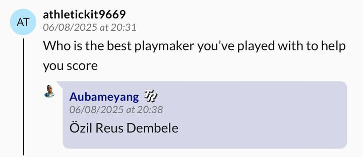 Pierre-Emerick Aubameyang praises Mesut Ozil