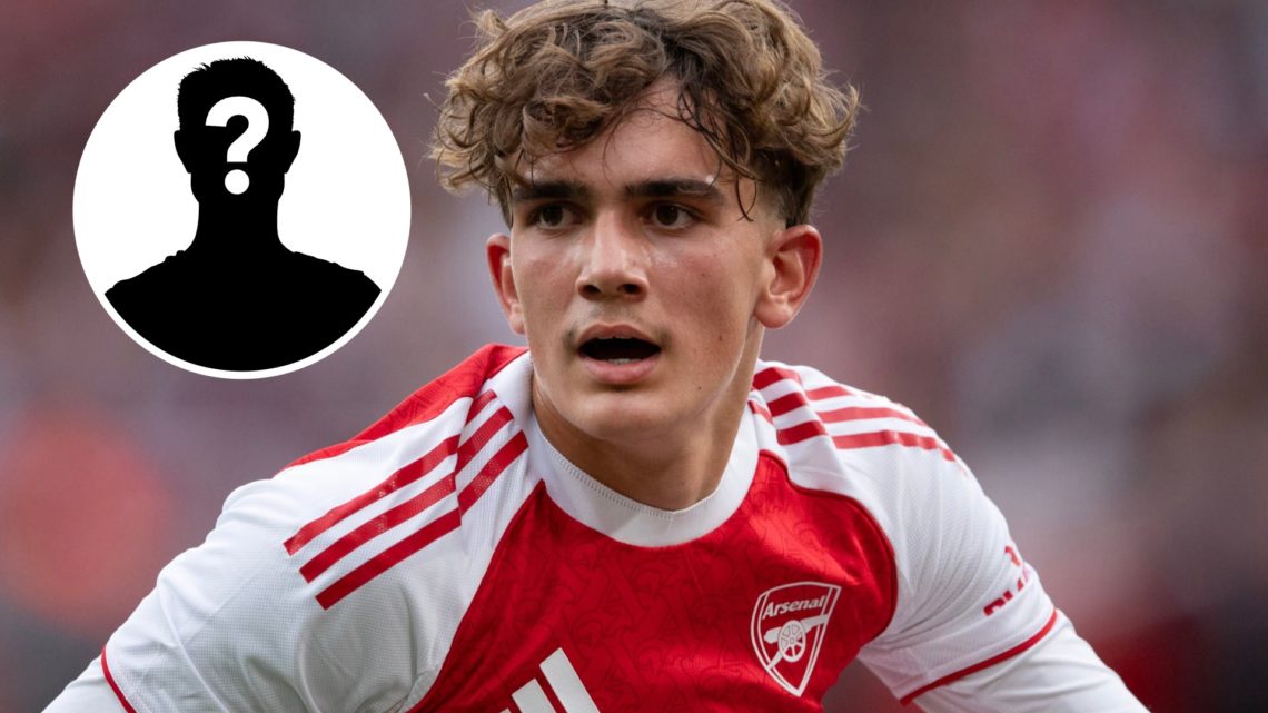 Max Dowman of Arsenal during the pre-season friendly match between Arsenal and Villarreal at Emirates Stadium, with mystery player inset.