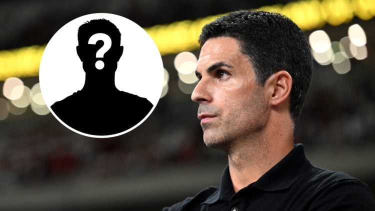 Mikel Arteta, Manager of Arsenal looks on prior to the Pre-Season Friendly match between Arsenal FC and AC Milan at National Stadium, with mystery ...