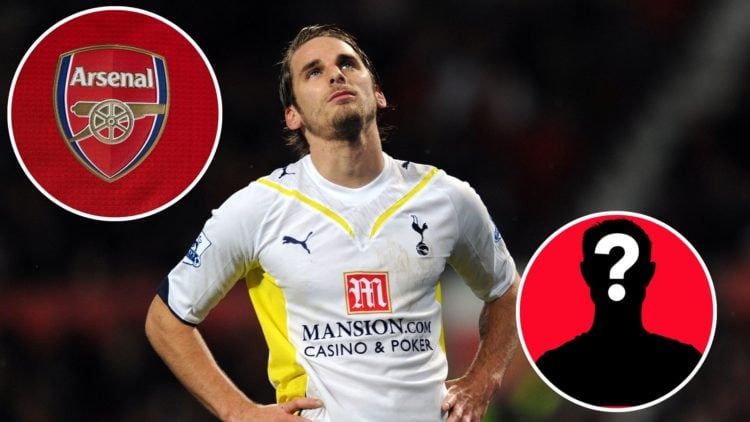 Image of Tottenham Hotspur's English midfielder David Bentley reacts after a missed opportunity against Manchester United , Insets of A detailed vi...