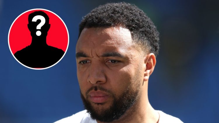 Image of SKY Sports pundit Troy Deeney before the Sky Bet Championship match between Coventry City FC and Middlesbrough, inset of a mystery player