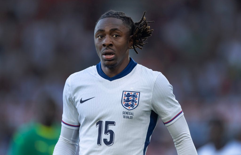 Eberechi Eze in action for England