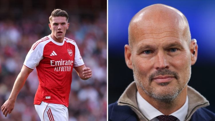 Split Image of Viktor Gyoekeres of Arsenal during the pre-season friendly match between Arsenal and Villarreal, Freddie Ljungberg, pundit for ViaPl...