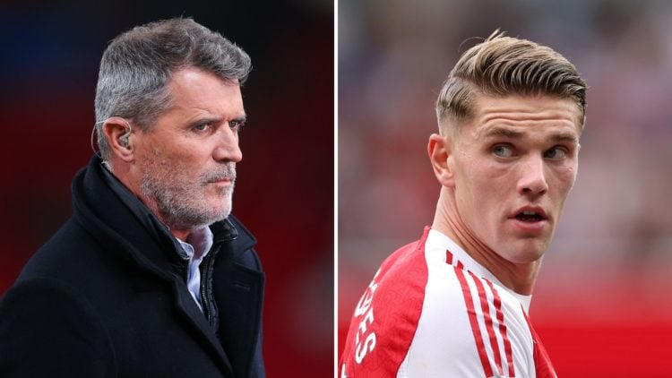 Split Image of Pundit Roy Keane during the UEFA Nations League 2024/25 League B Group B2 match between England and Greece, Viktor Gyökeres of Arsen...