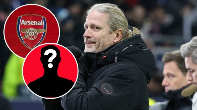 Image of Emmanuel Petit of RMC Sport comments the UEFA Champions League group G match between Olympique Lyonnais (OL, Lyon) and RB Leipzig, insets ...