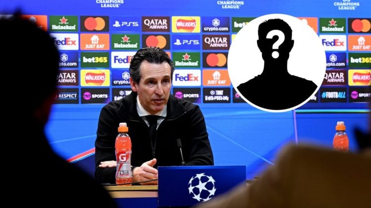 Unai Emery, Manager of Aston Villa, speaks to the media in post match press conference prior to the UEFA Champions League 2024/25 League Phase MD8 ...