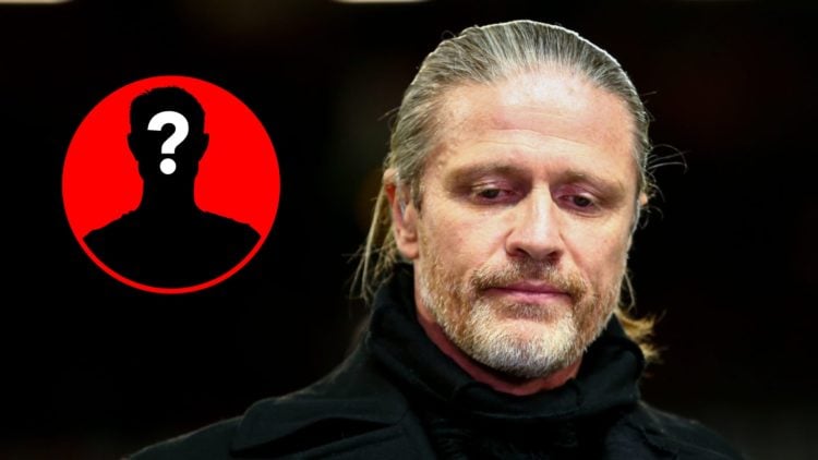 Emmanuel Petit during the UEFA Champions League match between Manchester United and PSG, inset, mystery icon.