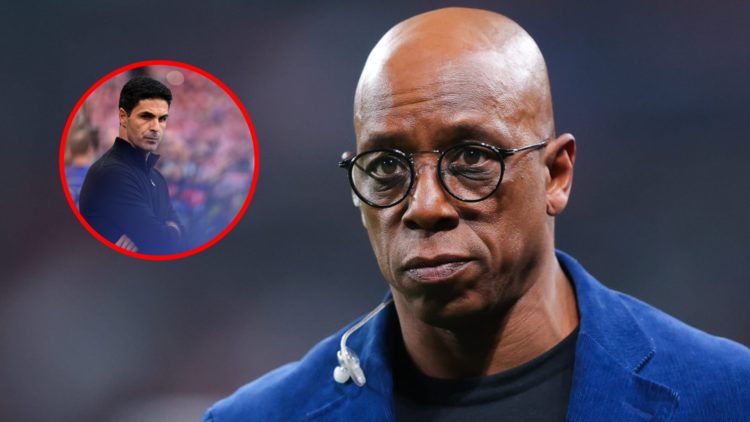 Ian Wright during the match England and Latvia, inset, Mikel Arteta prior to the UEFA Champions League match between Athletic Club and Arsenal.