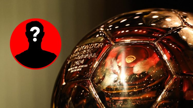 The Ballon d’Or trophy after Manchester City's Rodri won the 2024 Ballon d'Or award, inset, mystery icon.