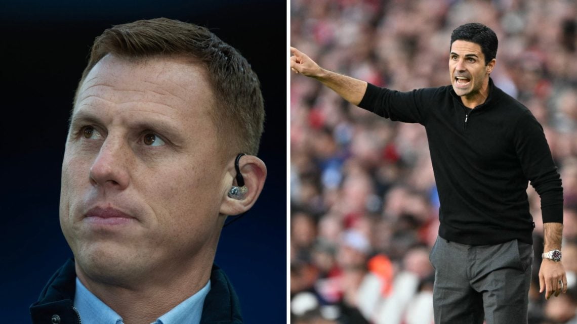 Steve Sidwell working as a pundit before Chelsea v Fulham in the Premier League, Mikel Arteta during Arsenal v Manchester City in the Premier League
