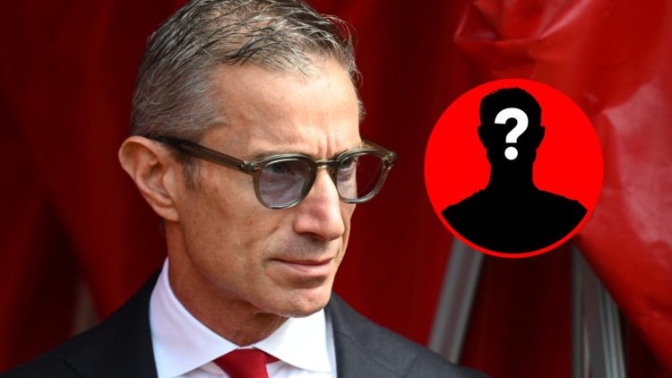 Andrea Berta prior to the Premier League match between Southampton and Arsenal, inset, mystery icon.