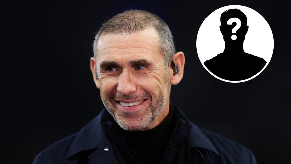 Martin Keown during the UEFA Champions League 2024/25 League Phase MD3 match between Aston Villa FC and Bologna FC 1909, with mystery player inset.