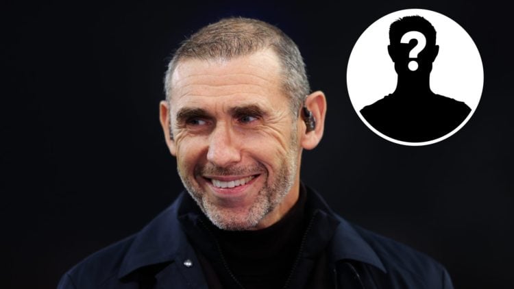 Martin Keown during the UEFA Champions League 2024/25 League Phase MD3 match between Aston Villa FC and Bologna FC 1909, with mystery player inset.