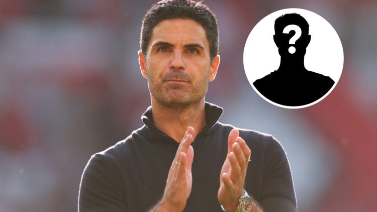 Mikel Arteta manager / head coach of Arsenal applauds during the Premier League match between Manchester United and Arsenal at Old Trafford, with m...