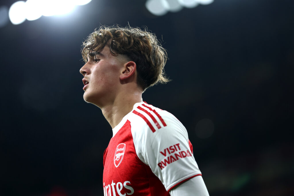 Max Dowman in action for Arsenal