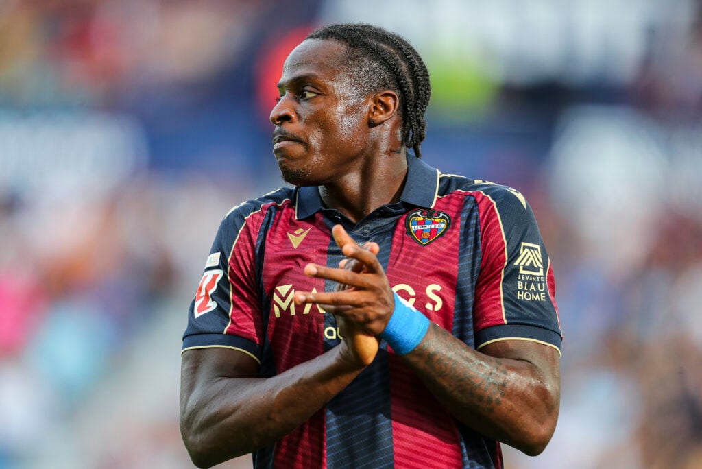 Arsenal target Karl Etta Eyong in action for Levante vs Celta Vigo in La liga