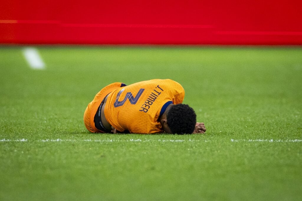 Arsenal defender Jurrien Timber during FIFA 2026 World Cup Qualifier.