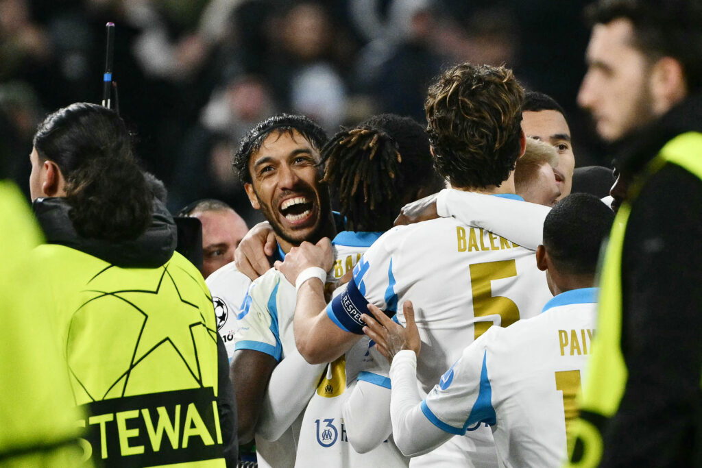 Ex-Arsenal striker Pierre-Emerick Aubameyang celebrates goal against Newcastle.