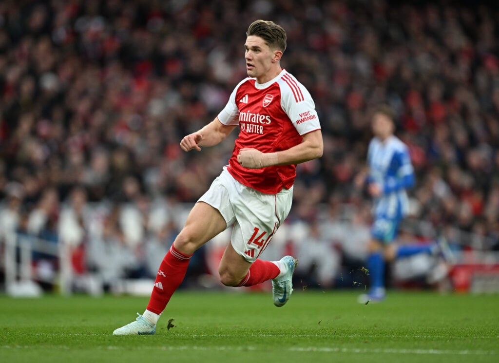 Viktor Gyokeres in action for Arsenal vs Brighton