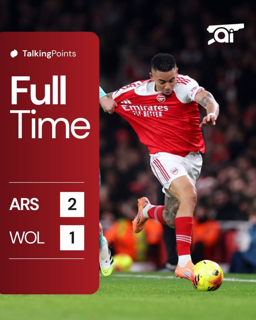 Arenal Wolves full time graphic