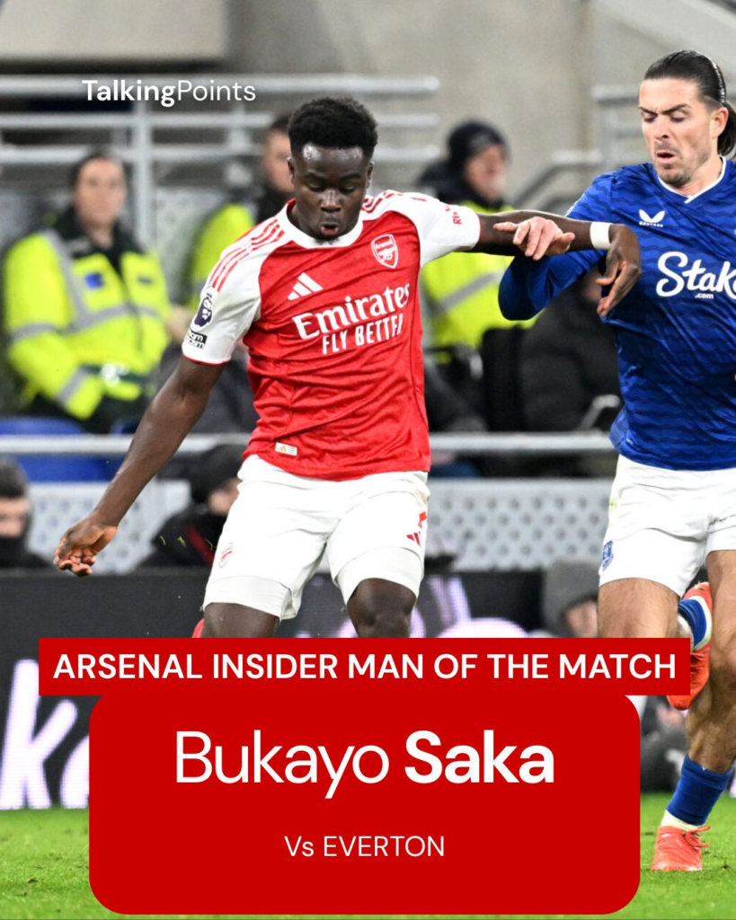 Arsenal vs Everton Man of the Match
