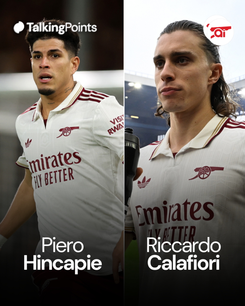 Riccardo Calafiori vs Piero Hincapie.