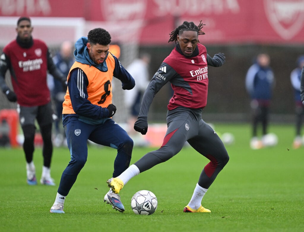 Arsenal FC Training Session And Press Conference - UEFA Champions League 2025/26 League Phase MD8