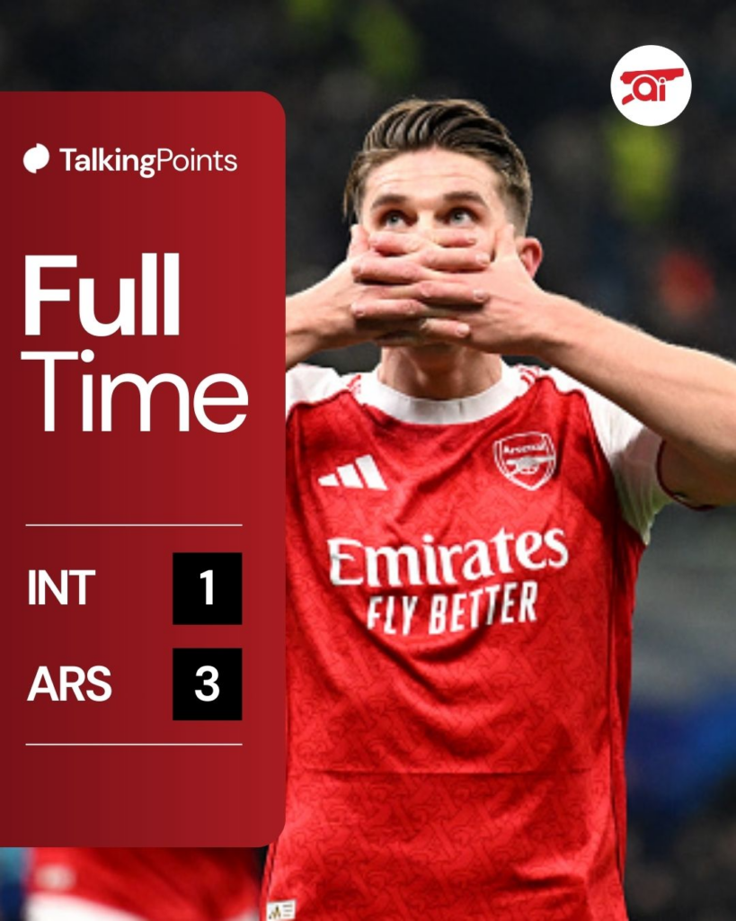 Arsenal vs Inter graphic