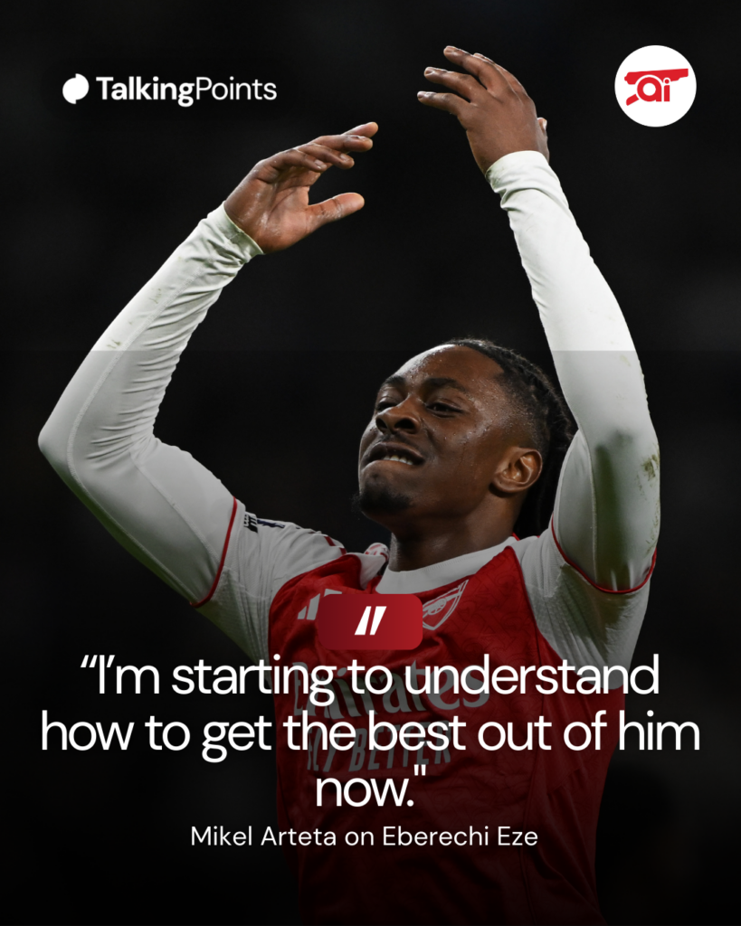 Arteta on Eze