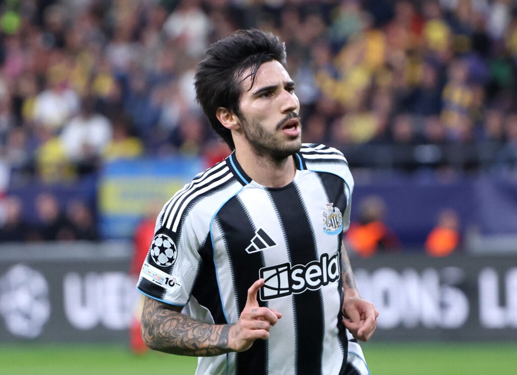 Sandro Tonali in action for Newcastle United