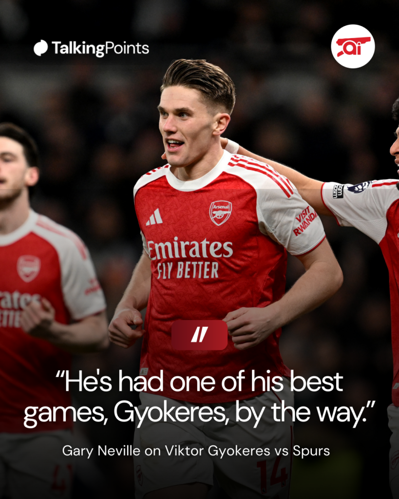 Viktor Gyokeres vs Tottenham