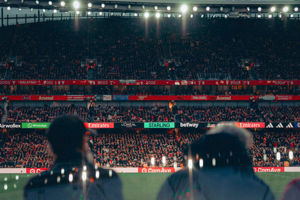 General view inside the stadium during the Premier League match between Arsenal and Chelsea at Emirates Stadium on March 01, 2026 in London, England.