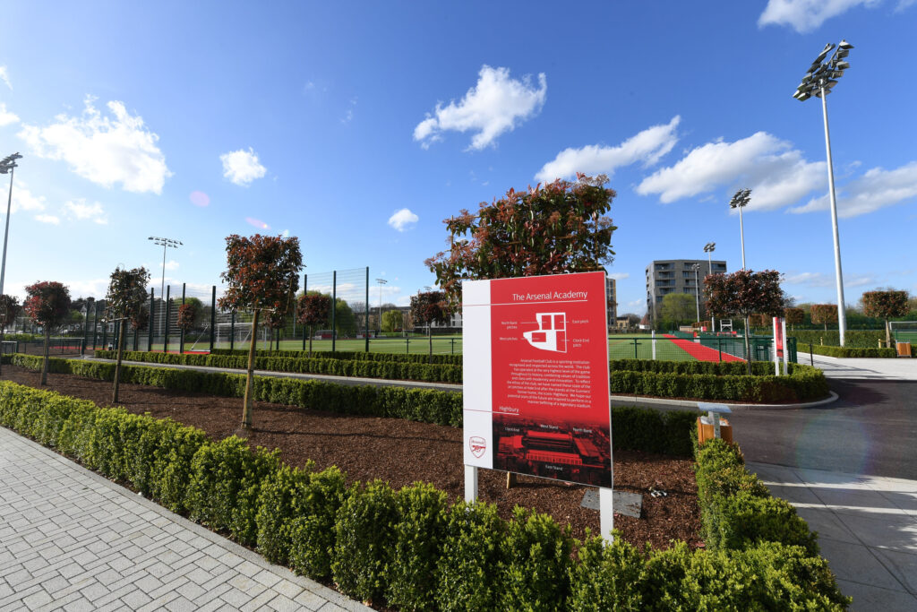 A general view of the Arsenal Academy before the Liam Brady Cup on March 31, 2017 in Walthamstow, England.