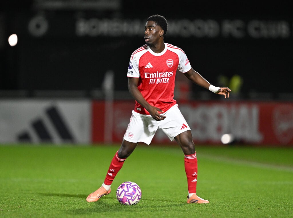 Josh Ogunnaike in action for Arsenal's academy.