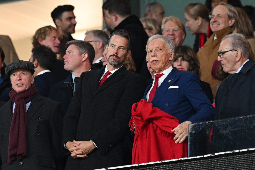 Stan and Josh Kroenke attend Arsenal match at the Emirates Stadium